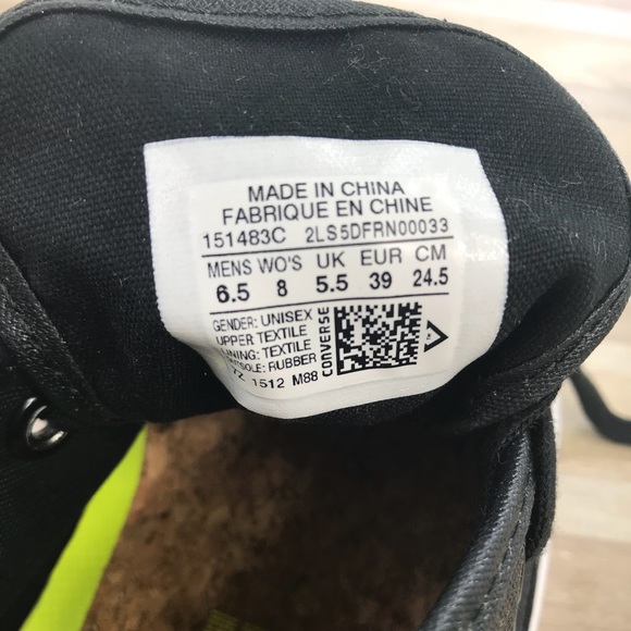 NWT Converse JP Jack OX Black Pearls Shines W AUTH - Picture 8 of 8